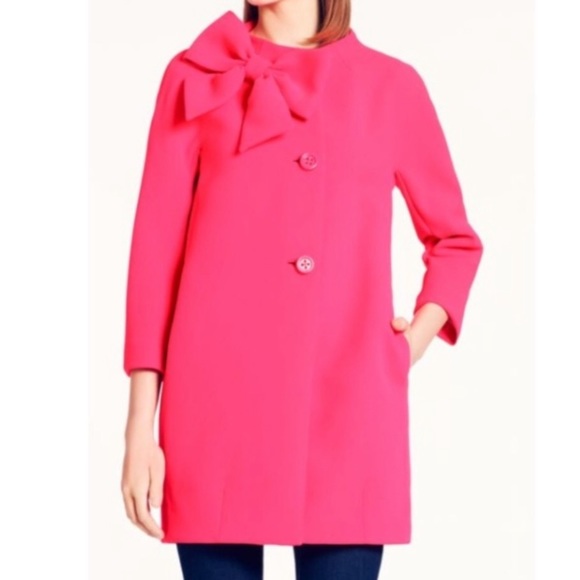 Kate Spade hot pink bow jacket